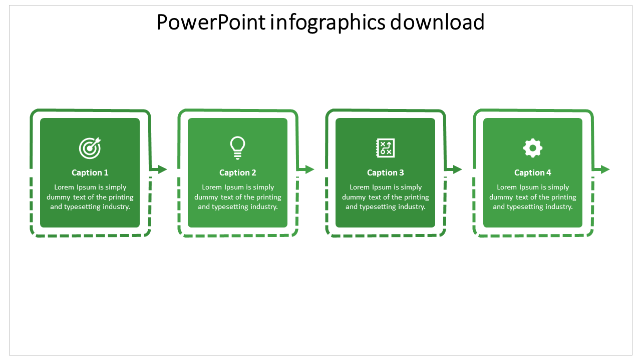 Free - Effective PowerPoint Infographics Download In Green Color